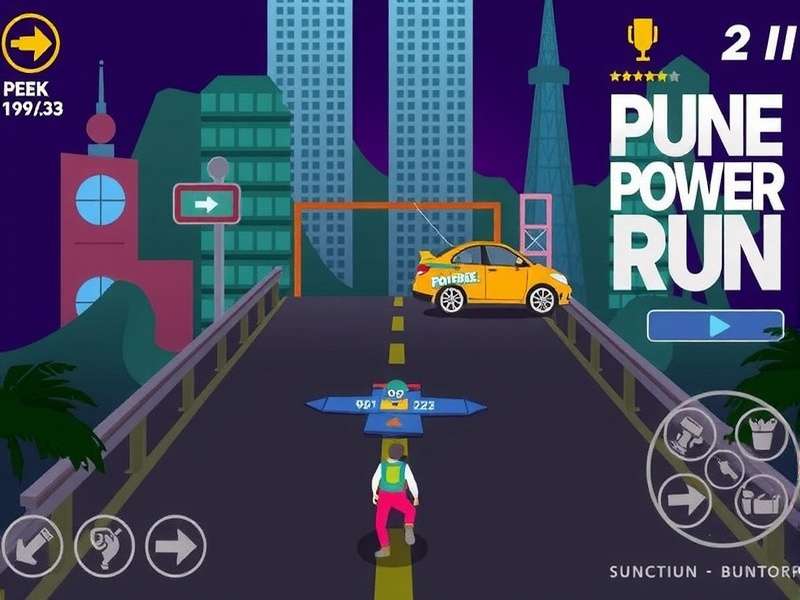 Pune Power Run Gameplay Screen Pune Power Run Gameplay